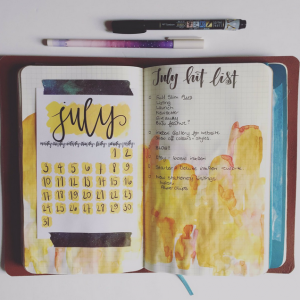 Jazz Up Your Journal: Hand Lettering - July