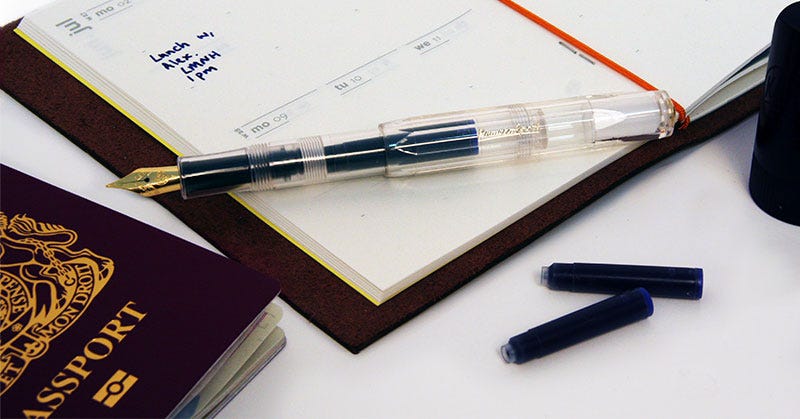 Budget Travel Essentials: Kaweco Classic Sport Fountain Pen - Transparent