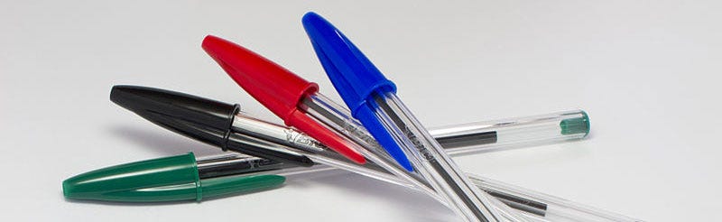 Plastic pen shop