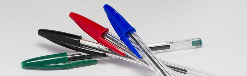 Disposable Bic Plastic Pens