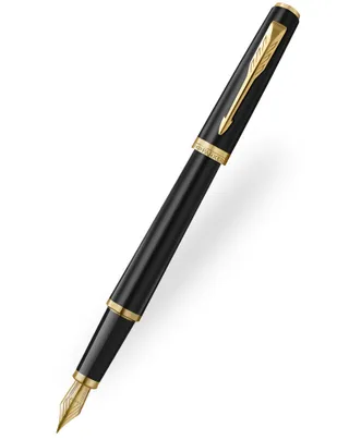 Parker Meridian Matt Black Gold Trim Fountain Pen