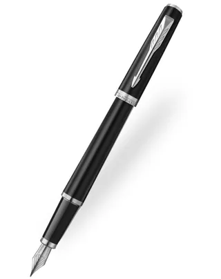 Parker Meridian Matt Black Chrome Trim Fountain Pen