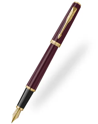 Parker Meridian Red Gold Trim Fountain Pen