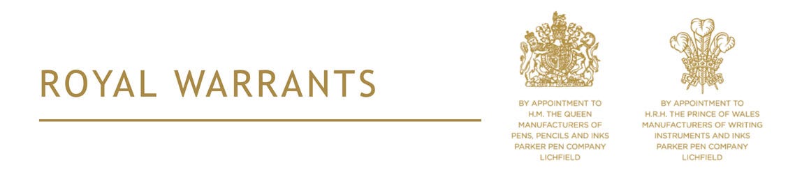 Parker's Two Royal Warrants