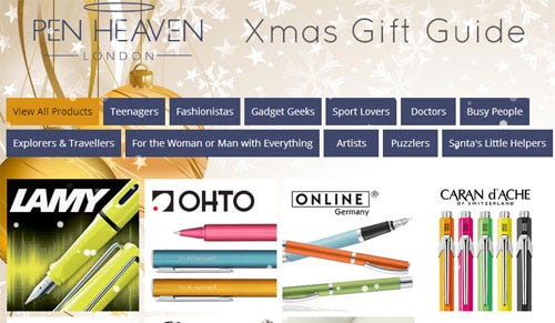 Introducing the Pen Heaven Christmas Gift Guide