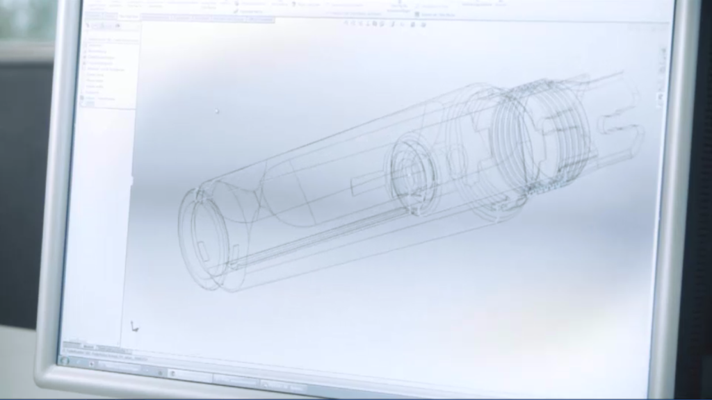 digital blueprints for a LAMY pen