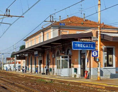 Italian town of Trecate near Milan