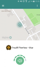 Cross TrackR - Screenshot - TrackR app - device locality