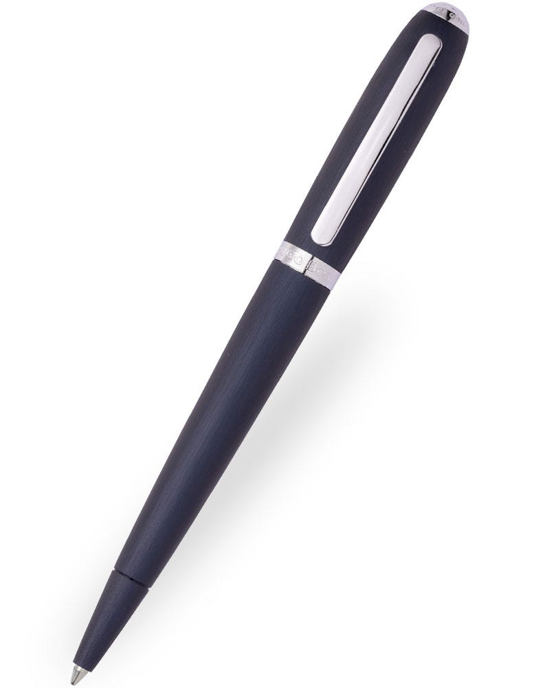 Hugo Boss Contour Brushed Navy Ballpoint Pen